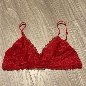 NWOT Honeydew for Madewell red bralette